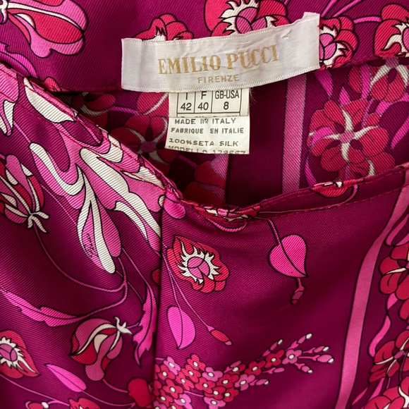 Vintage Emilio Pucci Silk Skirt - Picture 3 of 3